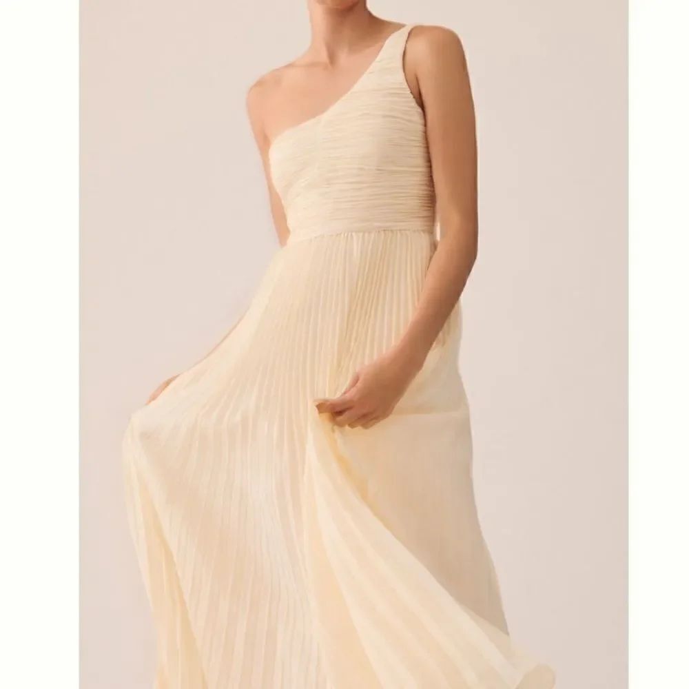 Forever That Girl One-Shoulder Pleated Dress